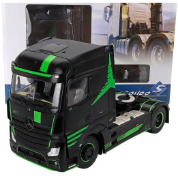 SOLIDO MERCEDES BENZ ACTROS L TRACTOR TRUCK 2-ASSI 2023 - BLACK GREEN 1/24