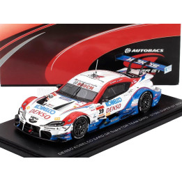 SPARK MODEL TOYOTA SUPRA GR TEAM DENSO KOBELCO SARD N 39 GT500 CLASS SUPER GT 2025 YUHI SEKIGUCHI - SASHA FENESTRAZ - WHITE RED 