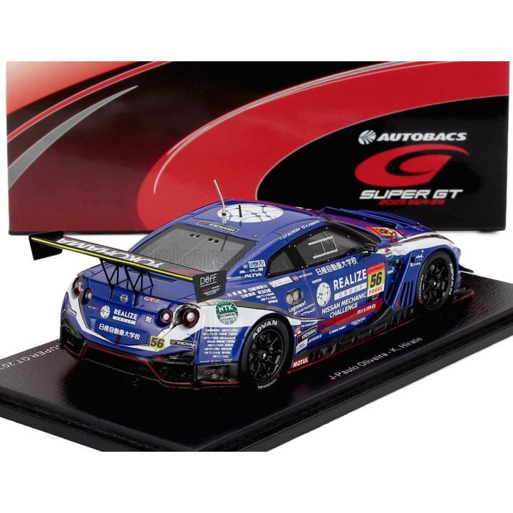 SPARK MODEL NISSAN GT-R NISMO GT3 TEAM KONDO RACING N 56 GT300 CLASS SUPER GT 2025 JOAO PAULO DE OLIVEIRA - KOHEI HIRATE - BLUE 