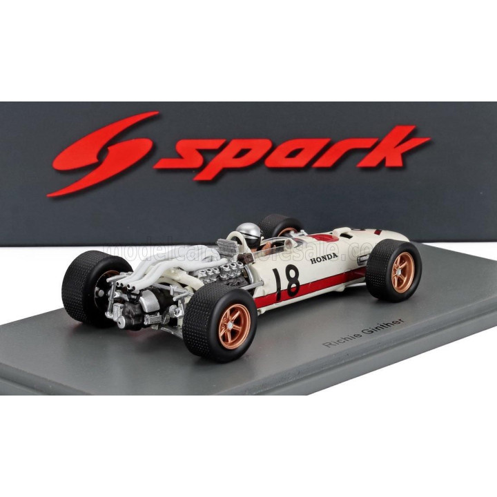 SPARK MODEL HONDA F1  RA273 N 18 ITALY GP 1966 RICHIE GINTHER - WHITE RED 1/43