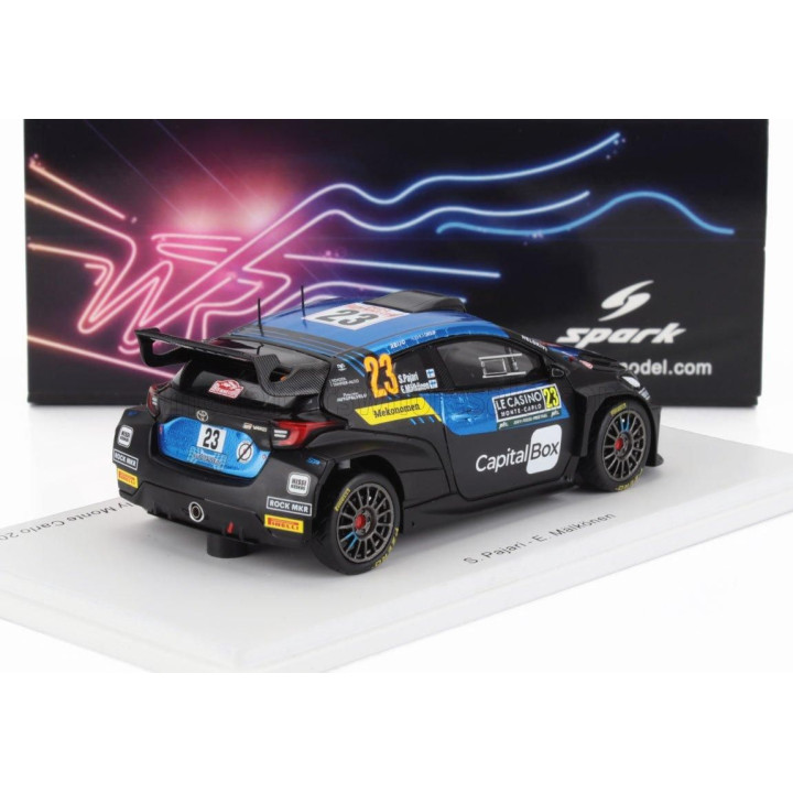 SPARK MODEL TOYOTA YARIS GR RALLY2 TEAM PRINTSPORT RACING N 23 5th RC2 RALLY MONTECARLO 2024 SAMI PAJARI - ENNI MALKONEN - MATT 