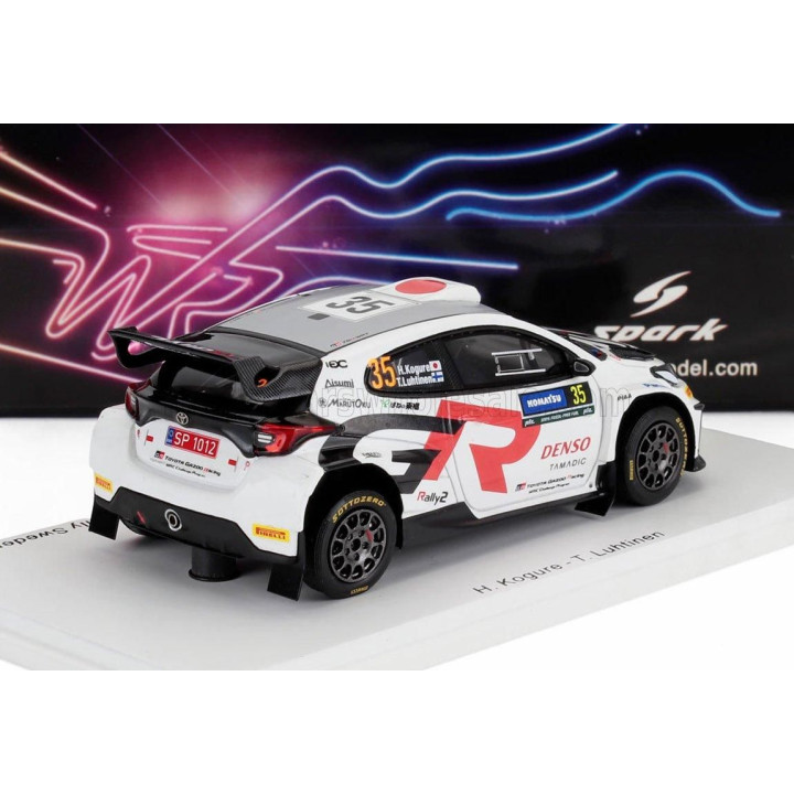SPARK MODEL TOYOTA YARIS GR RALLY2 TEAM TOYOTA GAZOO RACING N 35 RC2 RALLY SWEDEN 2024 HIKARU KOGURE - TOPI MATIAS LUHTINEN - WH