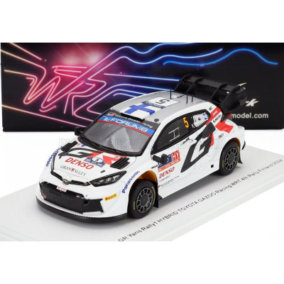 SPARK MODEL TOYOTA YARIS GR RALLY1 HYBRID TEAM TOYOTA GAZOO RACING WRT N 5 4th RALLY FINLAND 2024 SAMI PAJARI - ENNI MALKONEN - 