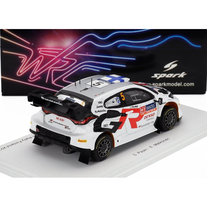 SPARK MODEL TOYOTA YARIS GR RALLY1 HYBRID TEAM TOYOTA GAZOO RACING WRT N 5 4th RALLY FINLAND 2024 SAMI PAJARI - ENNI MALKONEN - 