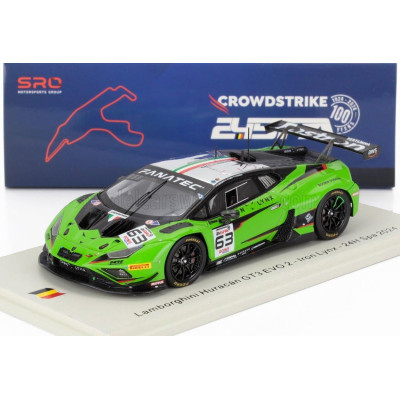 SPARK MODEL LAMBORGHINI HURACAN GT3 EVO2 5.2L V10 TEAM IRON LYNX N 63 24h SPA 2024 MATTEO CAIROLI - ANDREA CALDARELLI - MIRKO BO
