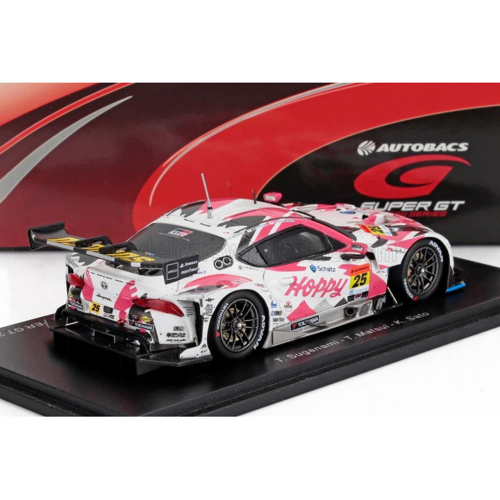 SPARK MODEL TOYOTA GR SUPRA TEAM HOPPY SCHATZ N 25 GT300 CLASS SUPER GT 2024 TOGO SUGUNAMI - TAKAMITSU MATSUI - KIMIYA SATO - WH
