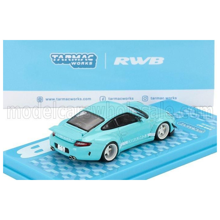 TARMAC PORSCHE 911 997 RWB COUPE LOMIANKI LIVERY 2006 - LIGHT BLUE 1/64