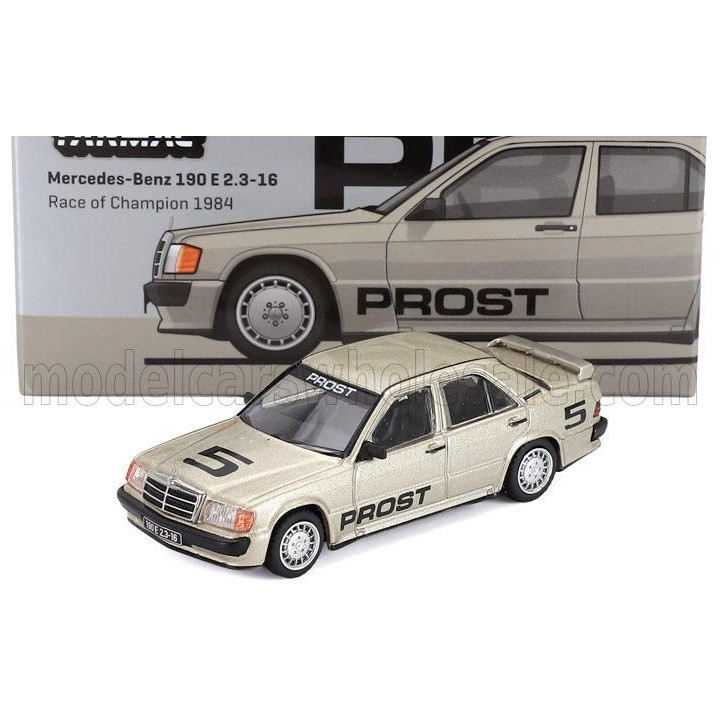 TARMAC MERCEDES BENZ 190E 2.6 16V N 5 RACE OF CHAMPION 1984 ALAIN PROST - SILVER 1/64