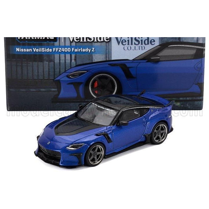 TARMAC MAZDA Z FFZ400 VEILSIDE COUPE 2024 - BLUE BLACK 1/64