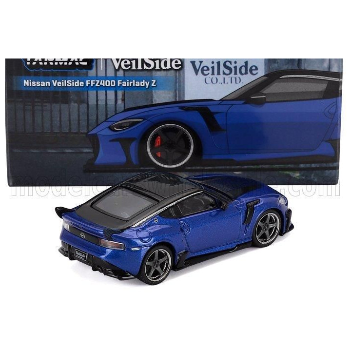 TARMAC MAZDA Z FFZ400 VEILSIDE COUPE 2024 - BLUE BLACK 1/64