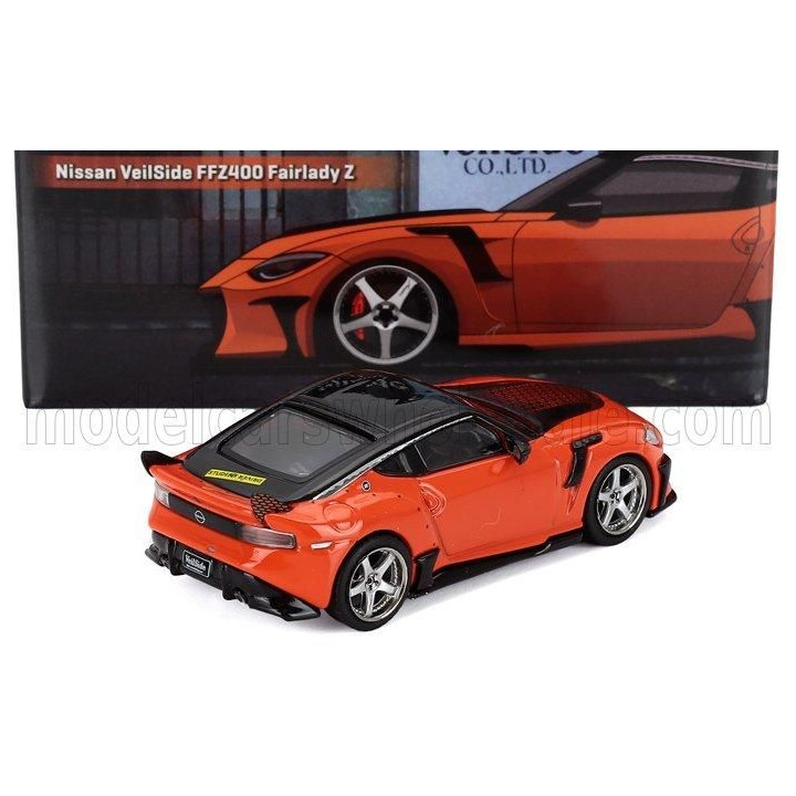 TARMAC NISSAN Z FFZ400 VEILSIDE COUPE 2024 - ORANGE BLACK 1/64