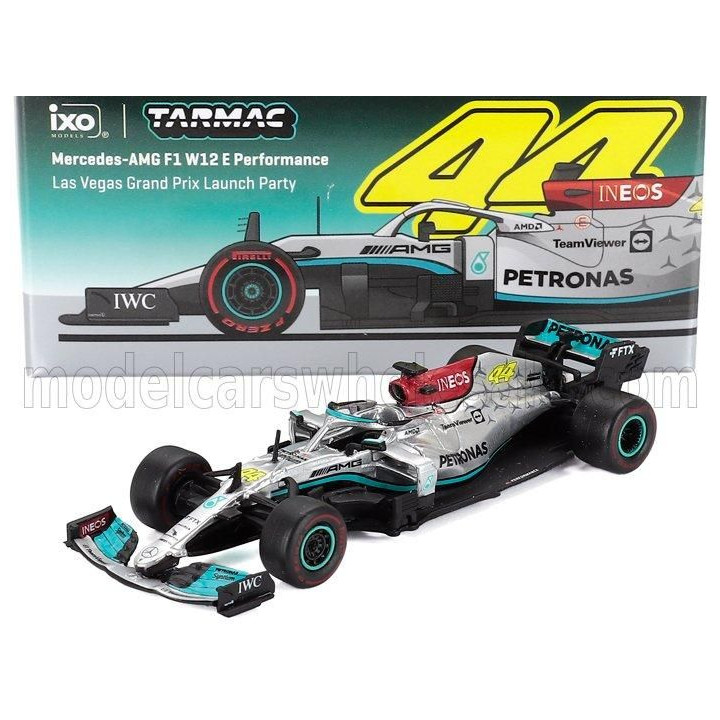 TARMAC MERCEDES GP F1  W12 MERCEDES M12 EQ POWER+ TEAM AMG PETRONAS MOTORSPORT FORMULA ONE N 44 2nd LAS VEGAS USA GP 2021 LEWIS 