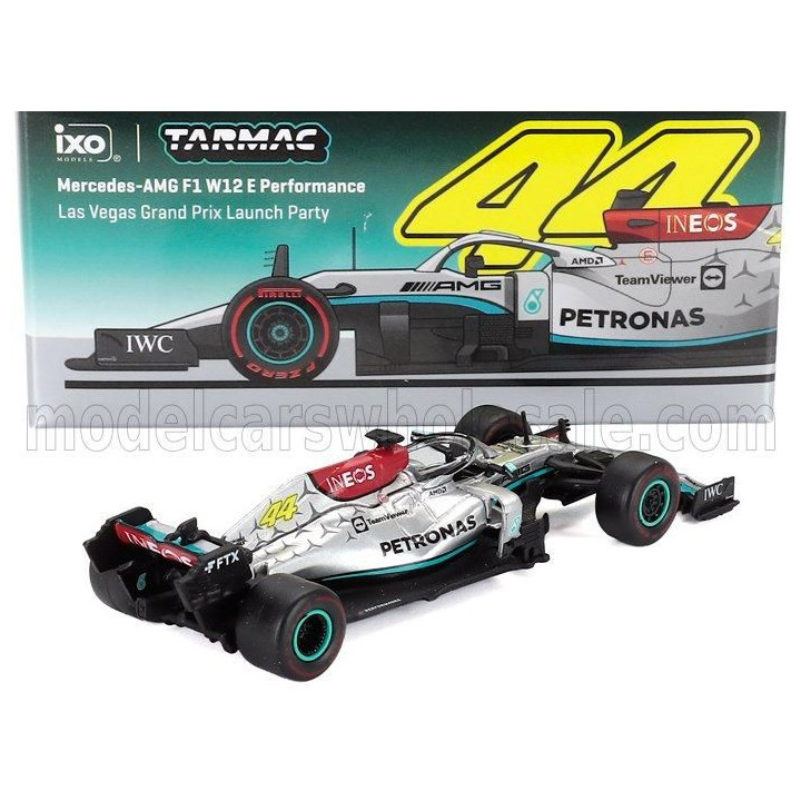 TARMAC MERCEDES GP F1  W12 MERCEDES M12 EQ POWER+ TEAM AMG PETRONAS MOTORSPORT FORMULA ONE N 44 2nd LAS VEGAS USA GP 2021 LEWIS 