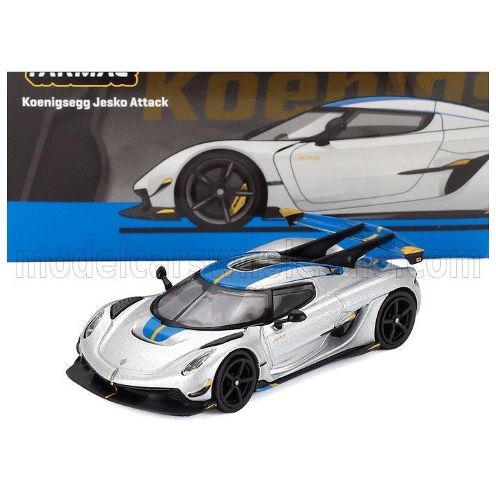 TARMAC KOENIGSEGG JESKO ATTACK 2024 - SILVER 1/64