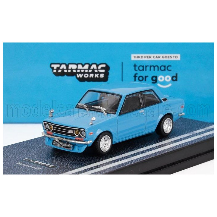 TARMAC DATSUN 510 1972 - LIGHT BLUE 1/64