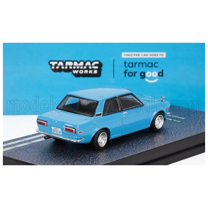 TARMAC DATSUN 510 1972 - LIGHT BLUE 1/64
