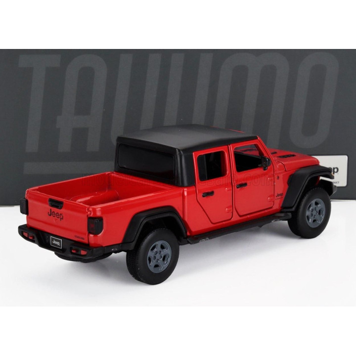 TAYUMO JEEP GLADIATOR PICK-UP 2020 - RED BLACK 1/32