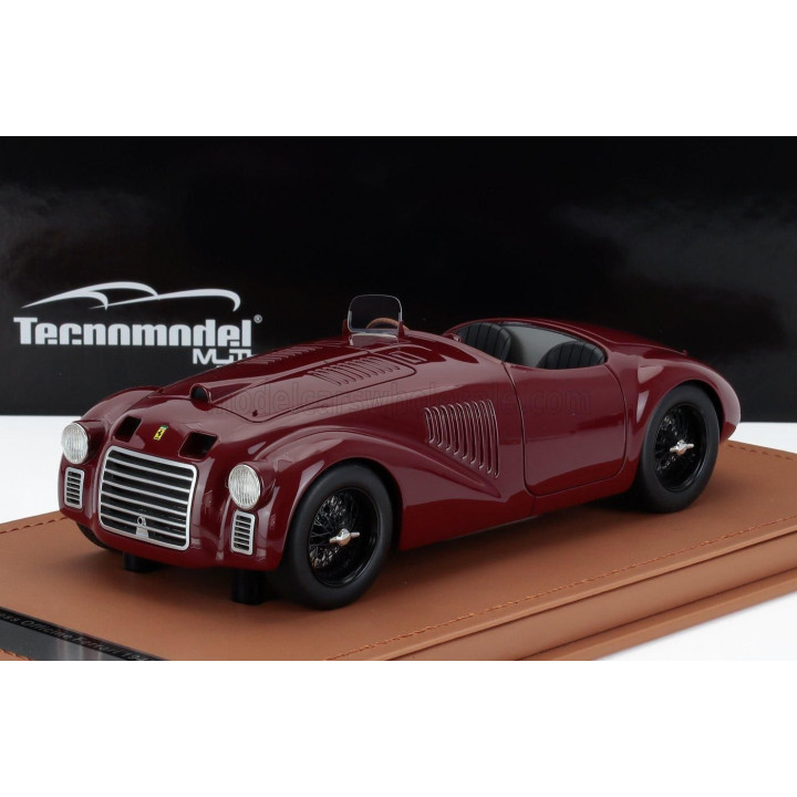 TECNOMODEL FERRARI 125S SPIDER PRESS OFFICINE FERRARI 1947 - ROSSO MUGELLO - RED 1/18