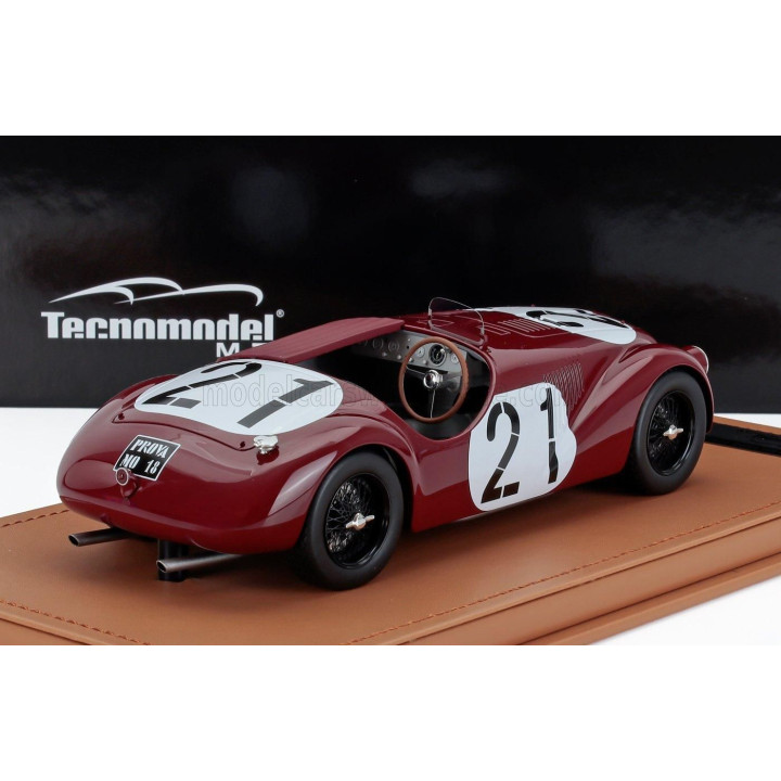 TECNOMODEL FERRARI 125S SPIDER N 21 2nd 12h PESCARA 1947 FRANCO CORTESE - ROSSO MUGELLO - RED 1/18