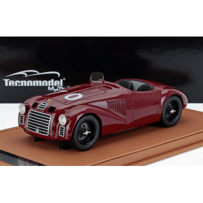 TECNOMODEL FERRARI 125S SPIDER N 70 CIRCUITO DI LIVORNO 1947 TAZIO NUVOLARI - ROSSO MUGELLO - RED 1/18