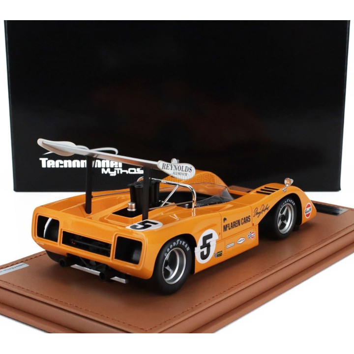 TECNOMODEL McLAREN M8B CAN-AM N 5 WINNER MID-OHIO 1969 DENNY HULME - ORANGE 1/18
