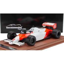 TECNOMODEL McLAREN F1  MP4/1C N 8 MONACO GP WITH RAIN TIRES 1983 NIKI LAUDA - WHITE RED 1/18