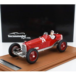 TECNOMODEL ALFA ROMEO F1  P3 TIPO B SCUDERIA FERRARI N 24 ITALY GP (with pilot figure) 1932 TAZIO NUVOLARI - ALFA RED 1/18