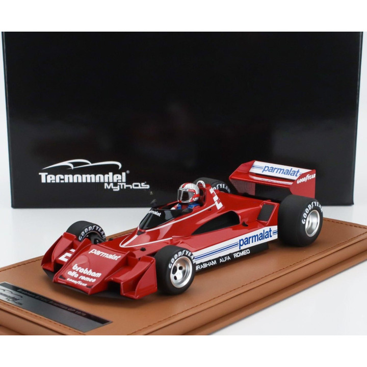 TECNOMODEL ALFA ROMEO F1  BRABHAM BT45C N 2 BRAZILIAN GP (with pilot figure) 1978 JOHN WATSON - RED 1/18