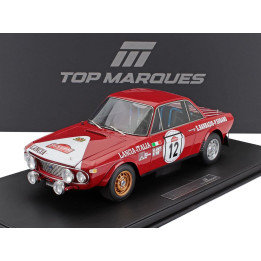 TOPMARQUES LANCIA FULVIA HF 1600 COUPE (night version) N 12 2nd RALLY SANREMO 1972 SERGIO BARBASIO - PIERO SODANO - CON VETRINA 