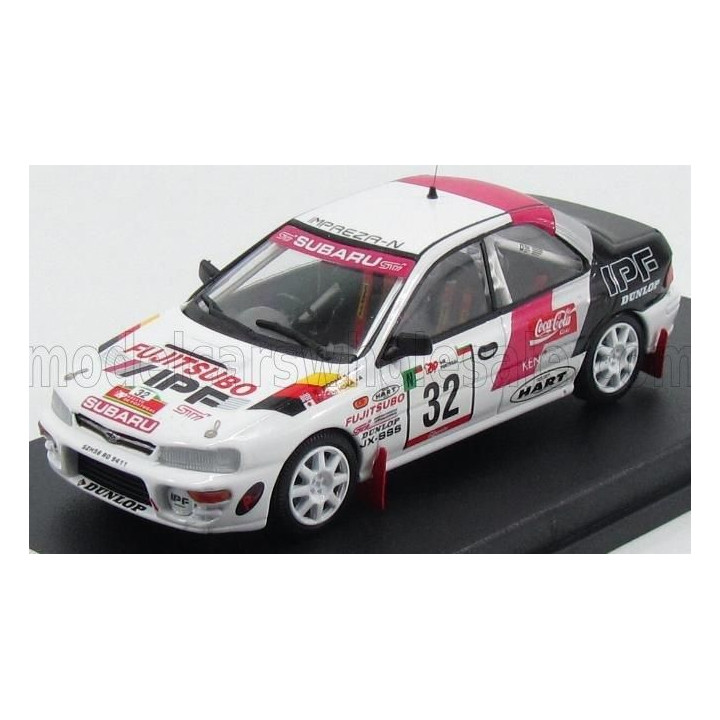 TROFEU SUBARU IMPREZA N 32 RALLY PORTUGAL 1995 M.KAMIOKA - K.GORMLEY - WHITE BLACK RED 1/43