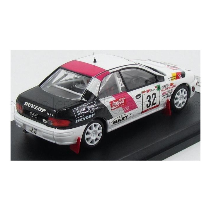 TROFEU SUBARU IMPREZA N 32 RALLY PORTUGAL 1995 M.KAMIOKA - K.GORMLEY - WHITE BLACK RED 1/43