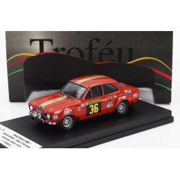 TROFEU FORD ENGLAND ESCORT MKI (night version) N 36 RALLY SANREMO 1970 DAVID SUTTON - PETER O'GORMAN - RED 1/43