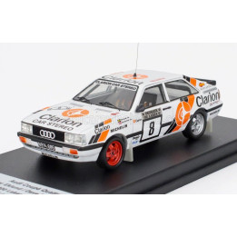 TROFEU AUDI QUATTRO COUPE N 8 RALLY 1000 LAKES 1987 PER EKLUND - DAVE WHITTOCK - WHITE BLUE ORANGE 1/43