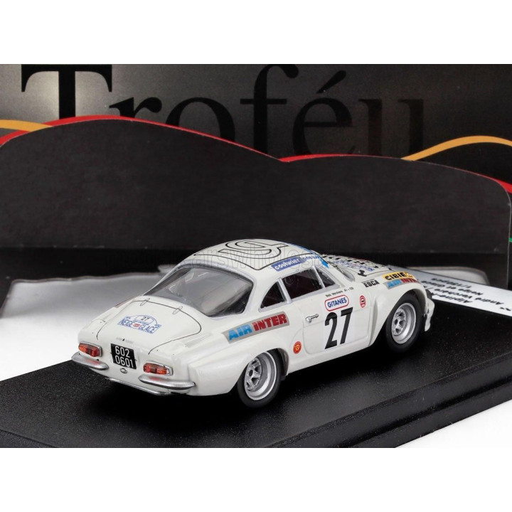TROFEU RENAULT ALPINE A110 (night version) N 27 RALLY NEIGE ET GLACE 1976 ANDRE VERCHERE - MICHEL GRASSET - WHITE 1/43