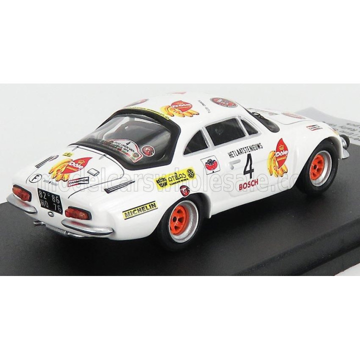 TROFEU RENAULT A110 ALPINE (night version) N 4 2nd RALLY YPRES 1974 PEDRO - E.SYMENS - WHITE 1/43