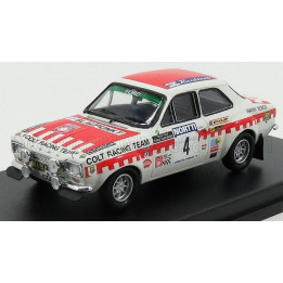TROFEU FORD ENGLAND ESCORT MKI BLAUPUNKT TEAM COLT RACING WINNER RALLY 1000 LAKES 1973 T.MAKINEN - H.LIDDON - WHITE RED 1/43
