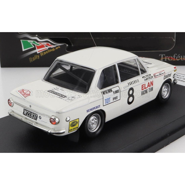 TROFEU BMW 2002 Ti (night version) N 8 RALLY MONTECARLO 1971 W.POLTINGER - H.HARTINGER - WHITE 1/43