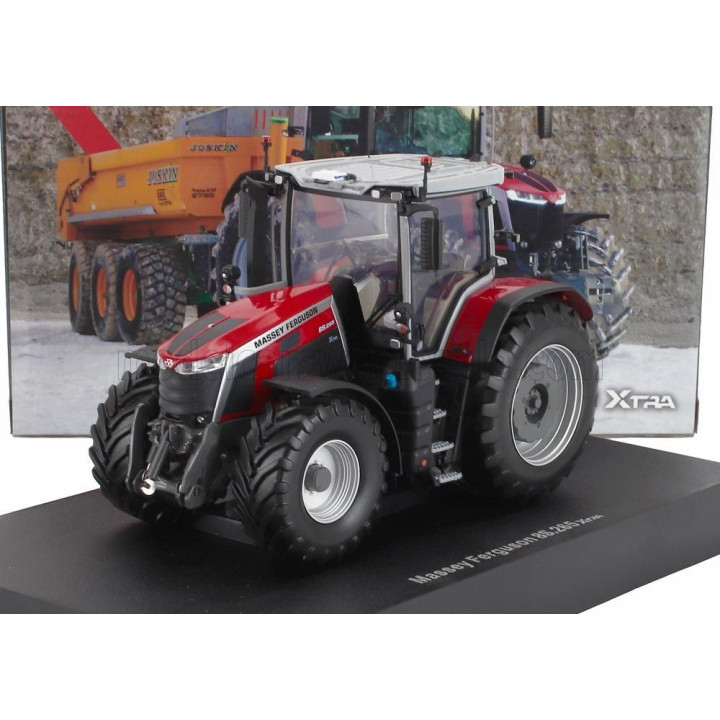 UNIVERSAL HOBBIES MASSEY FERGUSON 8S.265 TRACTOR XTRA 2018 - RED GREY 1/32