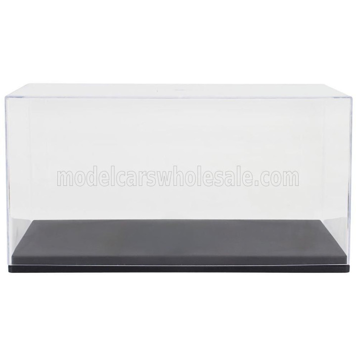 VETRINA DISPLAY BOX VETRINA DISPLAY BOX BOX FOR 1/43 TRACTOR TRUCK TUNING COLLECTION - BASE IN PLASTICA NERA - PLASTIC BASE BLAC