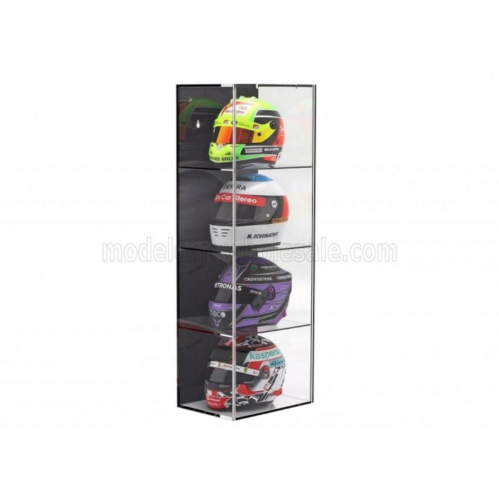 VETRINA DISPLAY BOX VETRINA DISPLAY BOX HIGHT QUALITY SHOWCASE FOR UP TO 4 HELMETS 1/2 Lungh.LENGTH cm 21 X Largh.WIDTH cm 15.5 