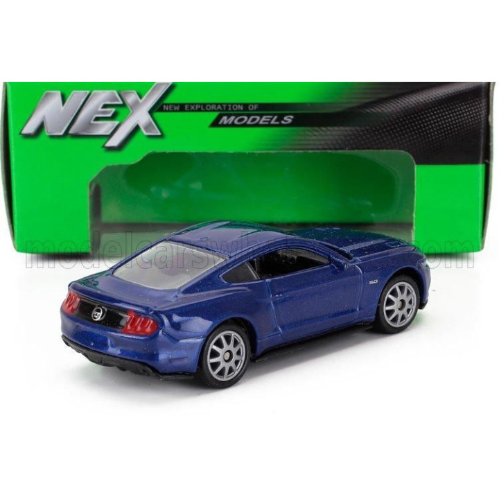 WELLY FORD USA MUSTANG GT COUPE 2015 - BLUE 1/64