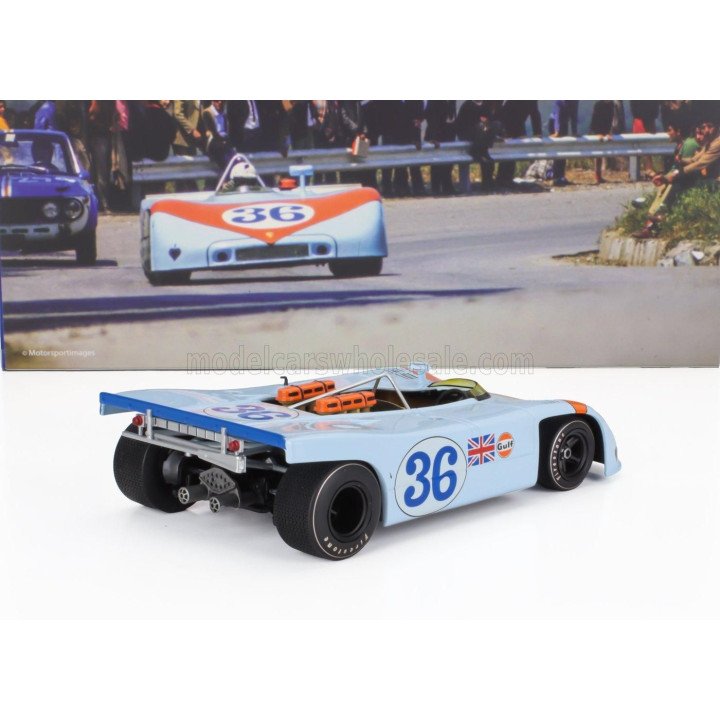WERK83 PORSCHE 908/03 SPIDER TEAM JOHN WYER AUTOMOTIVE ENGINEERING GULF N 36 TARGA FLORIO 1970 RICHARD ATTWOOD - BJORN WALDEGAAR