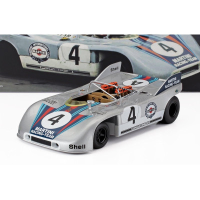 WERK83 PORSCHE 908/3 SPIDER TEAM MARTINI RACING N 4 3rd 1000km NURBURGRING 1971 HELMUT MARKO - GIJS VAN LENNEP - SILVER RED BLUE