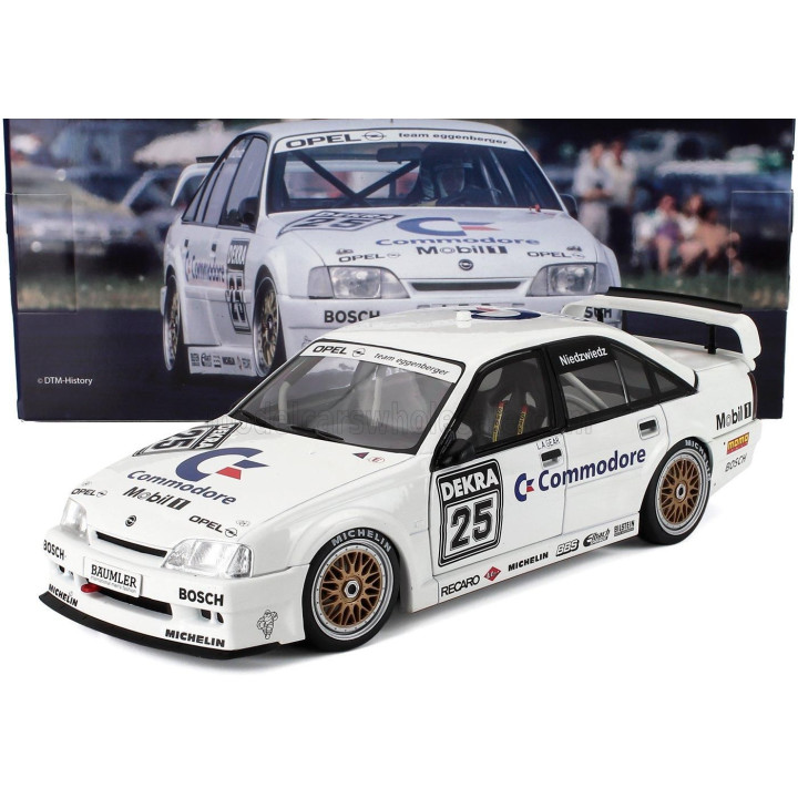 WERK83 OPEL OMEGA 3000 EVO 500 TEAM EGGENBERGER MOTORENBAU N 25 SEASON DTM 1991 KLAUS NIEDZWIEDZ - WHITE 1/18