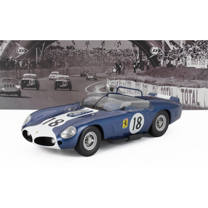 WERK83 FERRARI 250 TR61 3.0L V12 SPIDER TEAM N.A.R.T. NORTH AMERICAN RACING N 18 24h LE MANS 1962 PETER RYAN - JOHN FULP - BLUE 