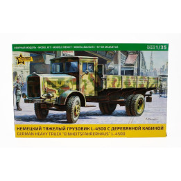 ZVEZDA MERCEDES BENZ L4500 GERMAN HEAVY MILITARY TRUCK 1944 1/35
