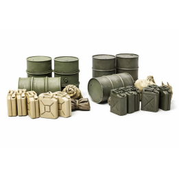 Tamiya 1:48 Sada kanistrov a barelov (Jerry Can Set) | RCsvet