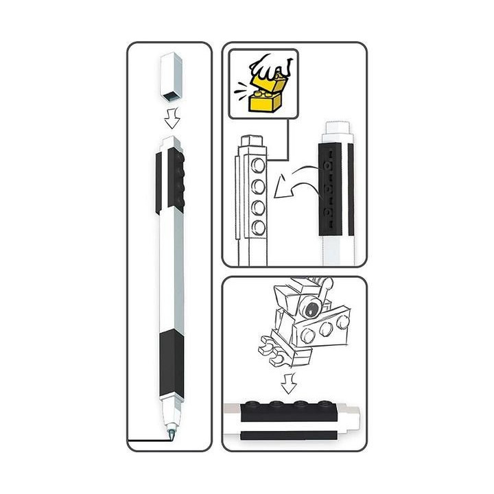 LEGO gelové pero s minifigurkou modré