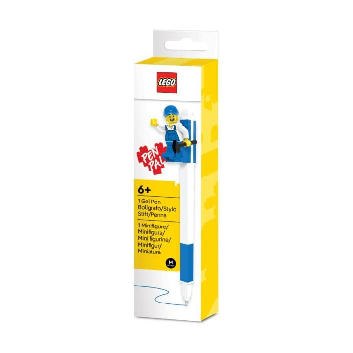 LEGO gelové pero s minifigurkou modré