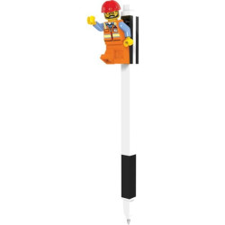 Stylové LEGO gelové pero s minifigurkou nesmí chybět na vašem stole. Součástí pera je LEGO destička, pomocí které můžete pero přicvaknout např. k LEGO pouzdru, na svůj LEGO zápisník, či spojit víc per a žádné tak už neztratit. Šířka hrotu: 0,7 cm.